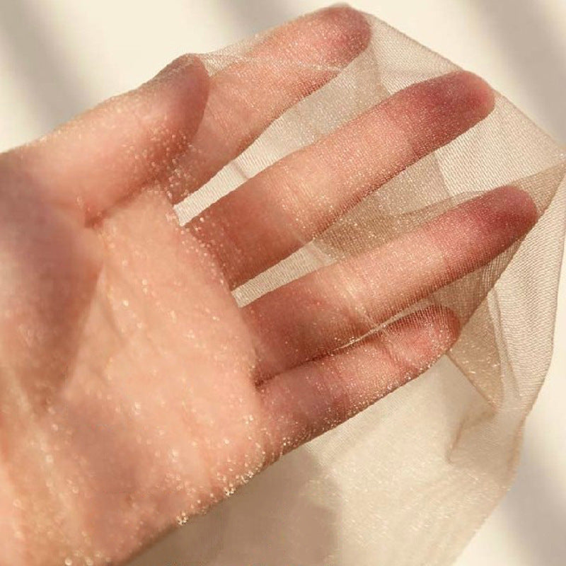 纯色银光连裤丝袜超薄黑丝